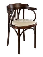 Венский стул с дугами мягкий (к/з кремовый) арт.721405